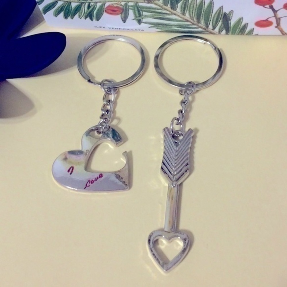 New Lovely hearts friendship Keychain gift accessories for bag decorations